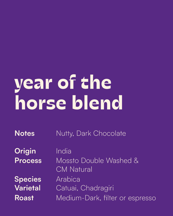Year of the Horse Blend- Coffee Wallas (Toronto, Ontario)