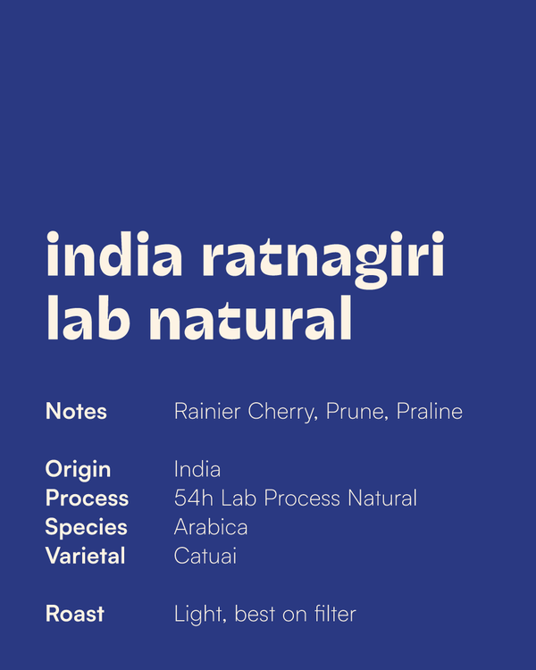 INDIA - Ratnagiri Lab Natural – Coffee Wallas