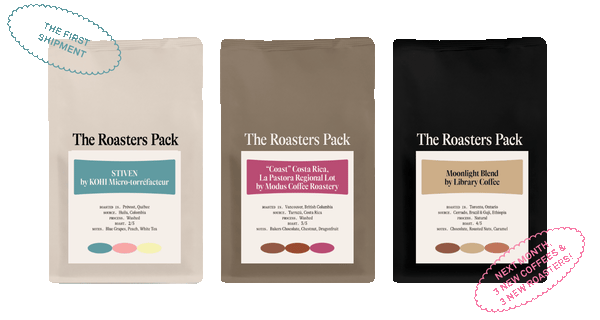 3x12oz - The Roasters Pack - Variety Pack (Light to Dark Roasts) - 6 I