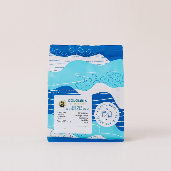 Colombia El Placer Red Fruit Co-Fermented Decaf – Rogue Wave Coffee Roasters