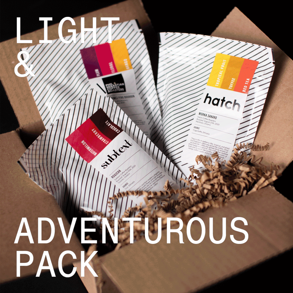 3 x 8oz The Roasters Pack (Light & Adventurous) - 1 Issue - The Roasters Pack - Subscription